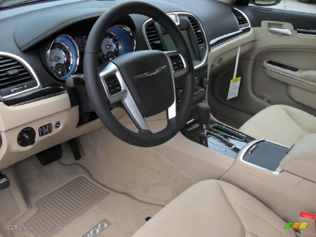 Black/Light Frost Beige Interior 2011 Chrysler 300 Standard 300 Model Photo #49462564