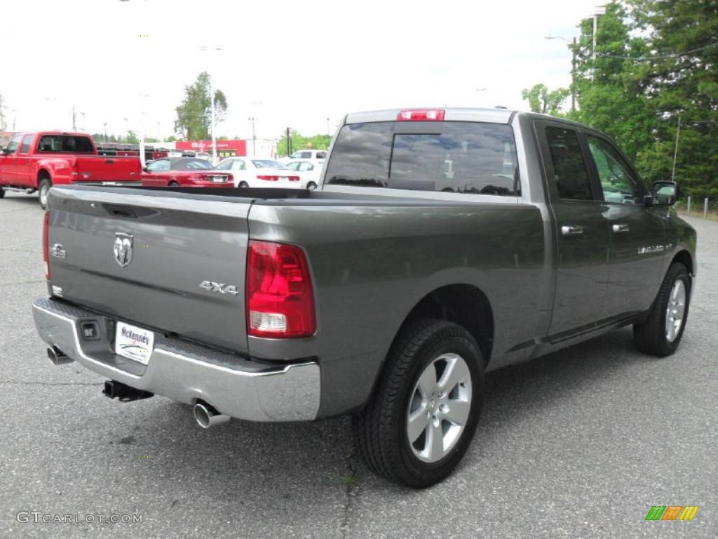 2011 Ram 1500 Big Horn Quad Cab 4x4 - Mineral Gray Metallic / Dark Slate Gray/Medium Graystone photo #4