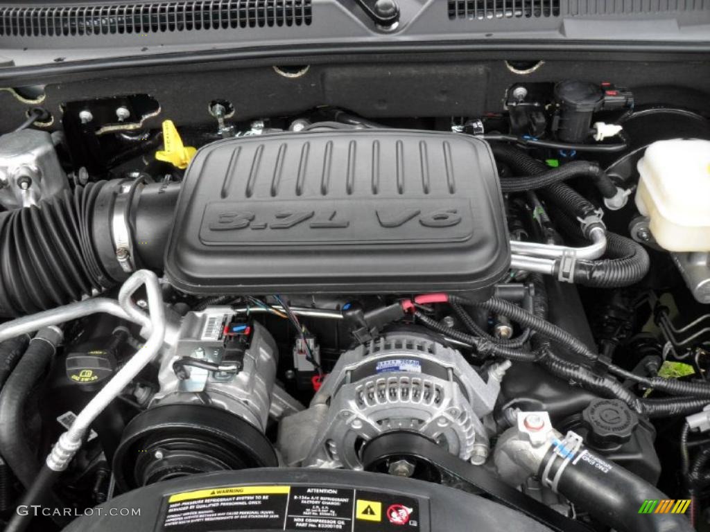 2011 Dodge Dakota Big Horn Extended Cab 4x4 3.7 Liter SOHC 12-Valve Magnum V6 Engine Photo #49464526