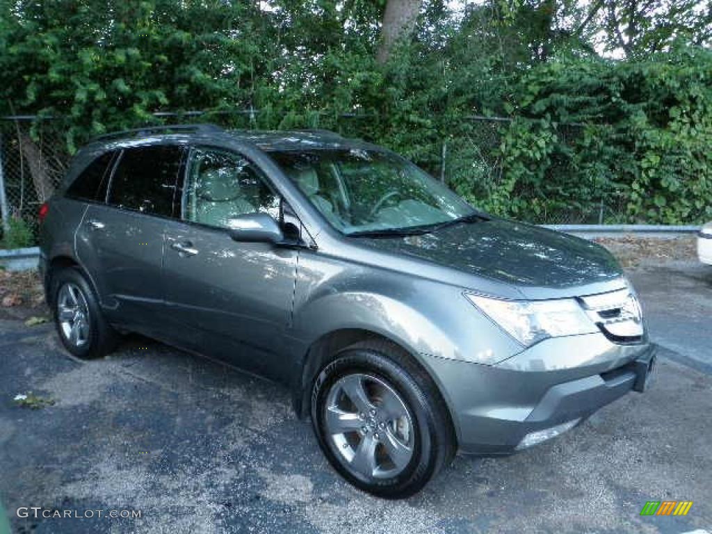 2007 MDX Sport - Nimbus Gray Metallic / Bordeaux photo #6