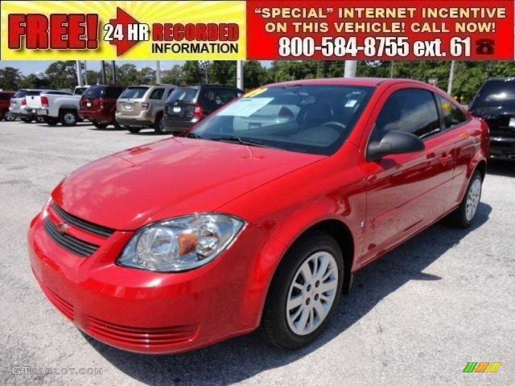 2009 Cobalt LS Coupe - Victory Red / Gray photo #1