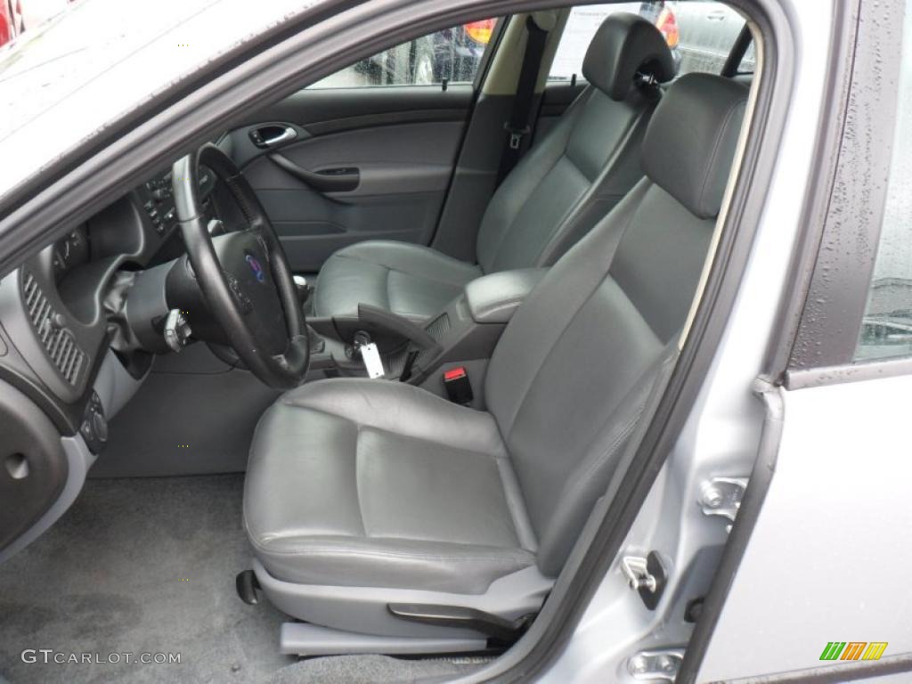 Charcoal Grey Interior 2003 Saab 9-3 Linear Sport Sedan Photo #49465597
