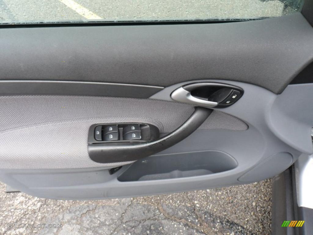 2003 Saab 9-3 Linear Sport Sedan Charcoal Grey Door Panel Photo #49465606