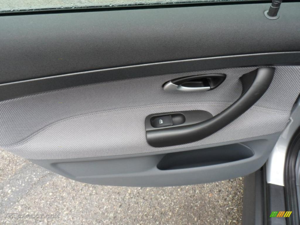 2003 Saab 9-3 Linear Sport Sedan Charcoal Grey Door Panel Photo #49465627