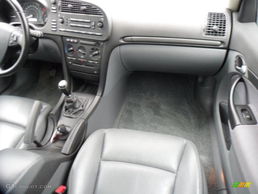 Charcoal Grey Interior 2003 Saab 9-3 Linear Sport Sedan Photo #49465651