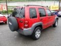 2004 Flame Red Jeep Liberty Sport 4x4  photo #5