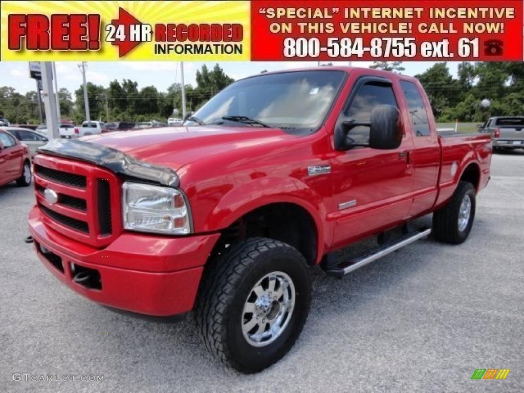 Red Clearcoat Ford F250 Super Duty