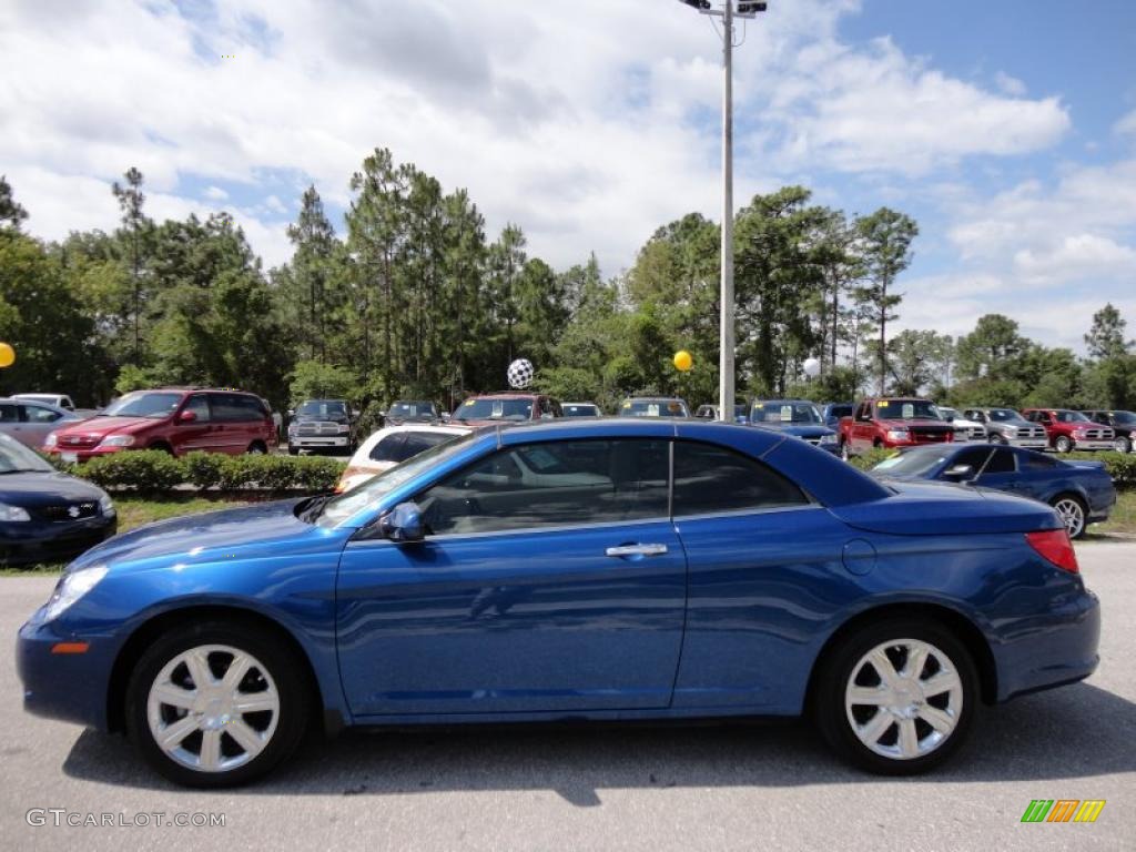 Deep Water Blue Pearl 2010 Chrysler Sebring Limited Hardtop Convertible Exterior Photo #49467559