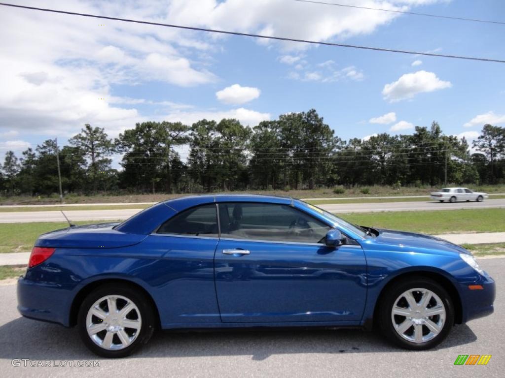 Deep Water Blue Pearl 2010 Chrysler Sebring Limited Hardtop Convertible Exterior Photo #49467616
