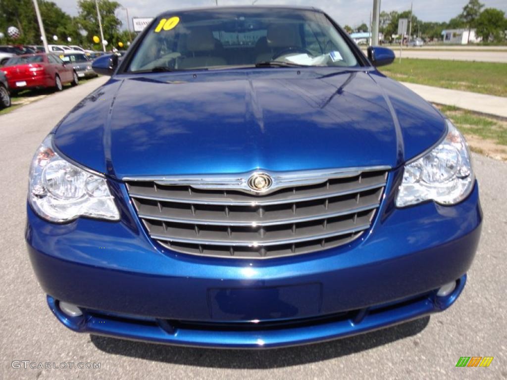 Deep Water Blue Pearl 2010 Chrysler Sebring Limited Hardtop Convertible Exterior Photo #49467649