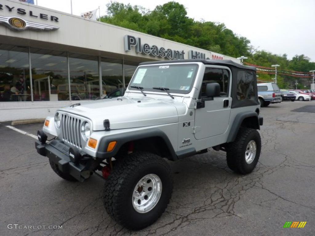 2004 Wrangler X 4x4 - Bright Silver Metallic / Dark Slate Gray photo #1