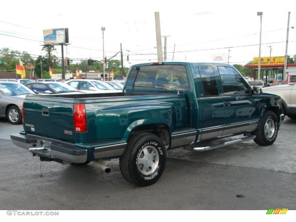 1998 Sierra 1500 SLE Extended Cab - Laguna Green Metallic / Neutral photo #9