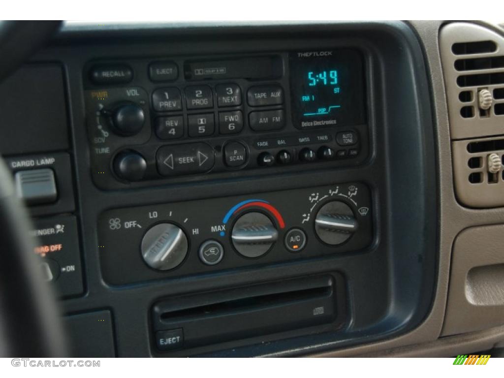 1998 Sierra 1500 SLE Extended Cab - Laguna Green Metallic / Neutral photo #16