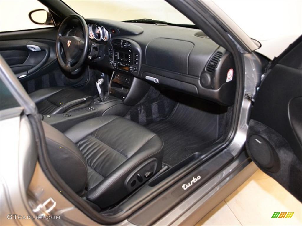 Black Interior 2003 Porsche 911 Turbo Coupe Photo #49470441
