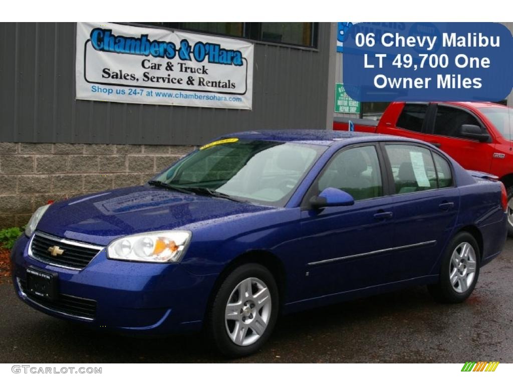 2006 Malibu LT V6 Sedan - Laser Blue Metallic / Ebony Black photo #1