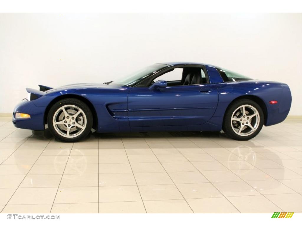 2002 Corvette Coupe - Electron Blue Metallic / Black photo #5