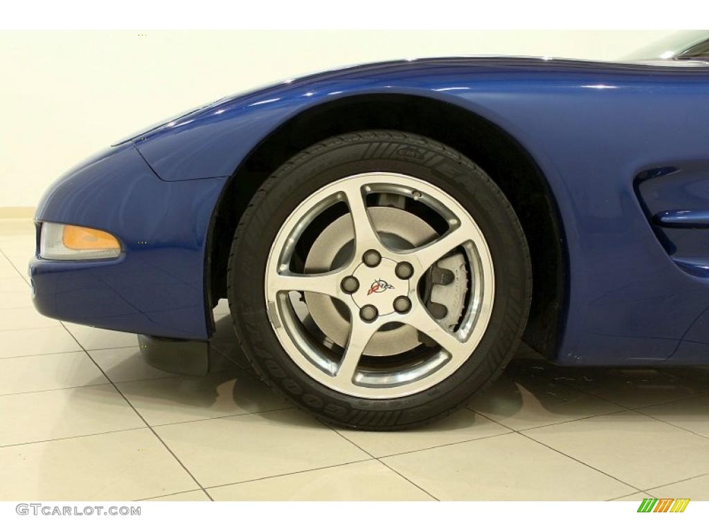 2002 Corvette Coupe - Electron Blue Metallic / Black photo #18