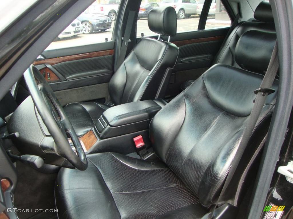 Black Interior 1994 Mercedes-Benz S 500 Sedan Photo #49471959