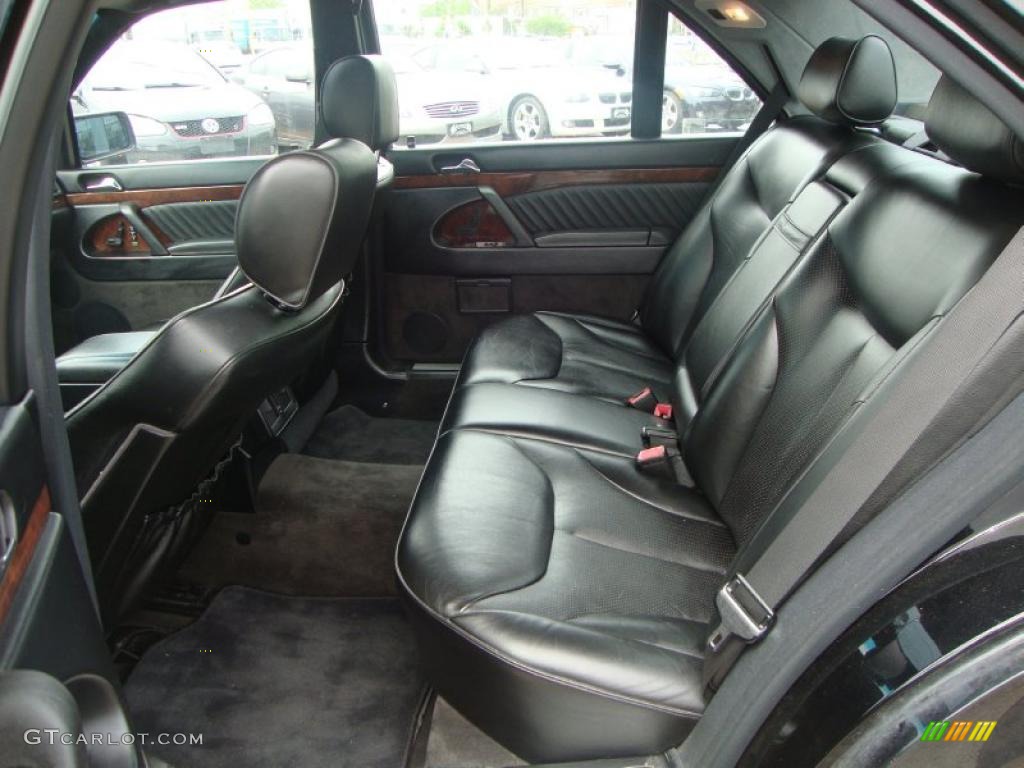 Black Interior 1994 Mercedes-Benz S 500 Sedan Photo #49472022