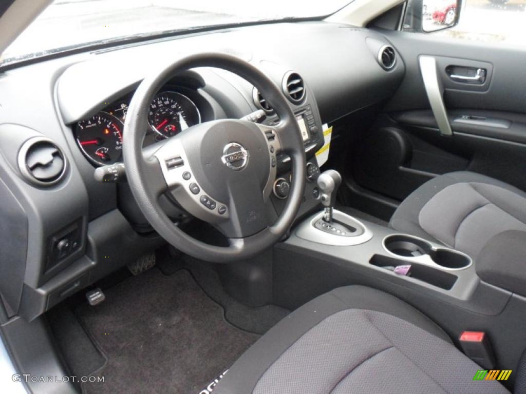 2011 Rogue SV AWD - Frosted Steel Metallic / Black photo #14