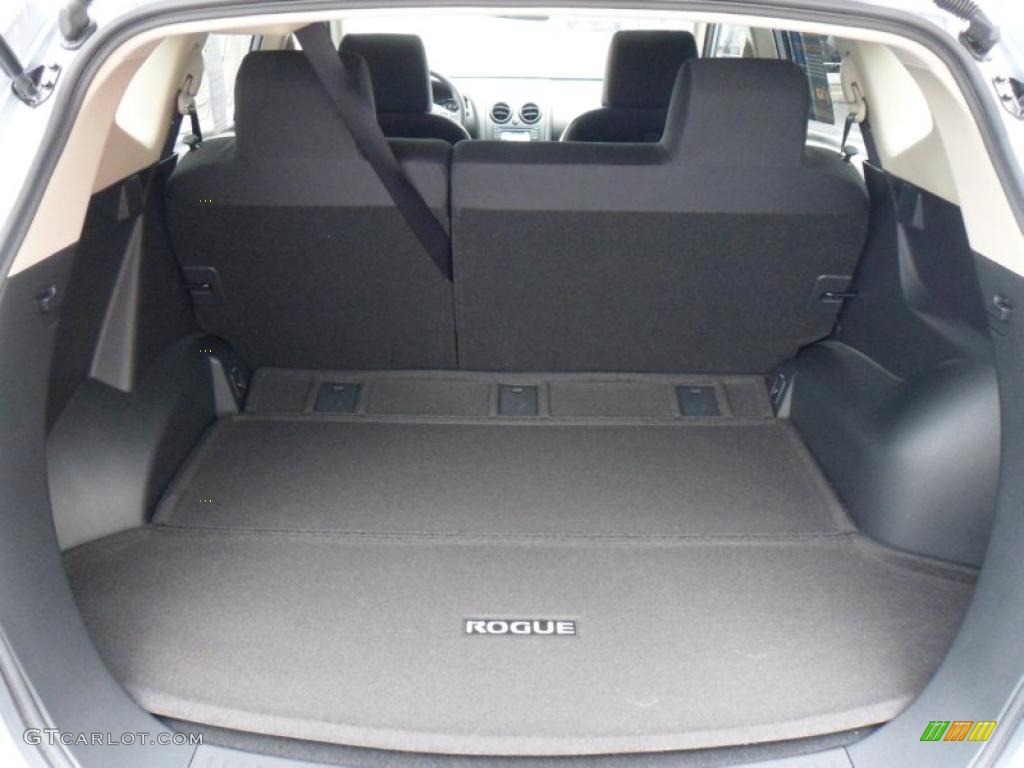 2011 Rogue SV AWD - Frosted Steel Metallic / Black photo #17