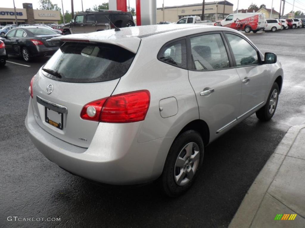 2011 Rogue S AWD - Silver Ice Metallic / Black photo #9