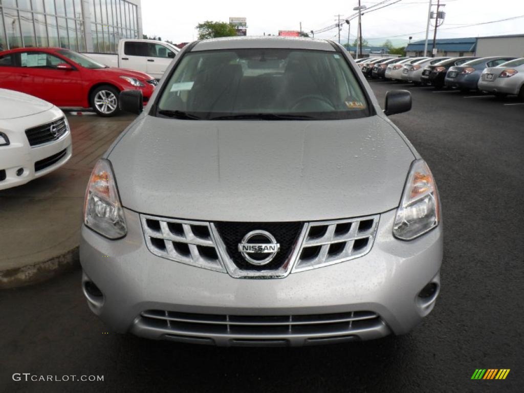 2011 Rogue S AWD - Silver Ice Metallic / Black photo #11