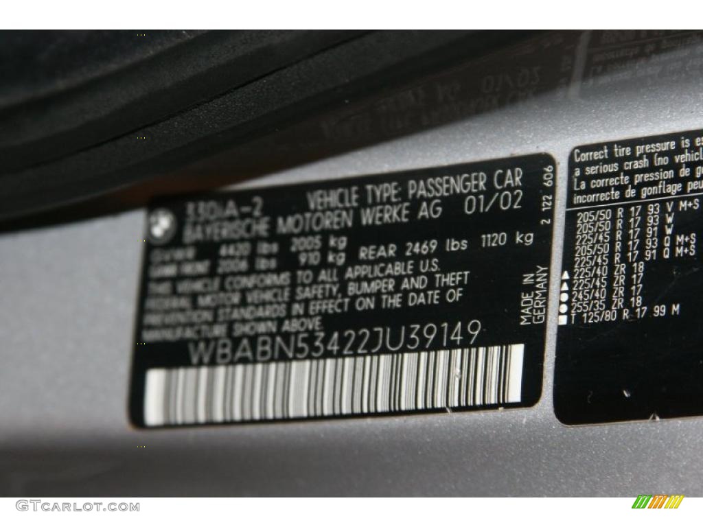 2002 3 Series 330i Coupe - Titanium Silver Metallic / Black photo #8
