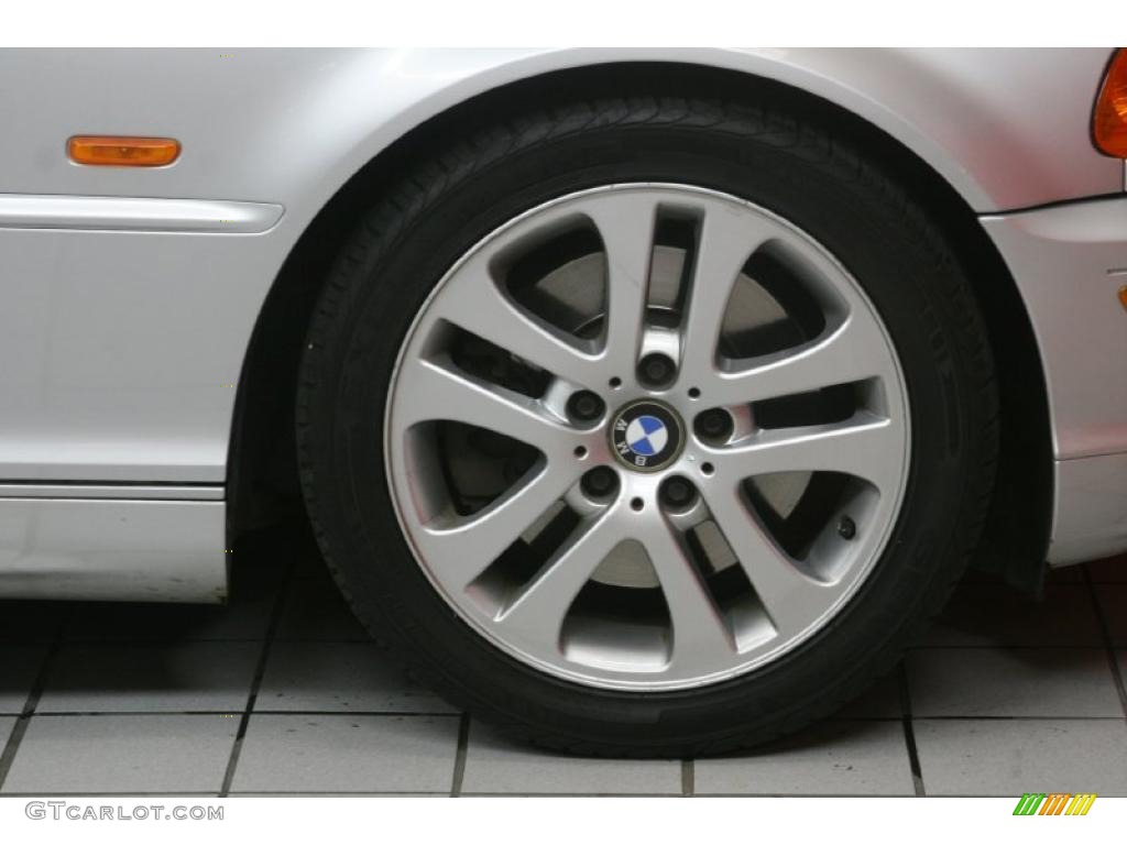 2002 3 Series 330i Coupe - Titanium Silver Metallic / Black photo #11