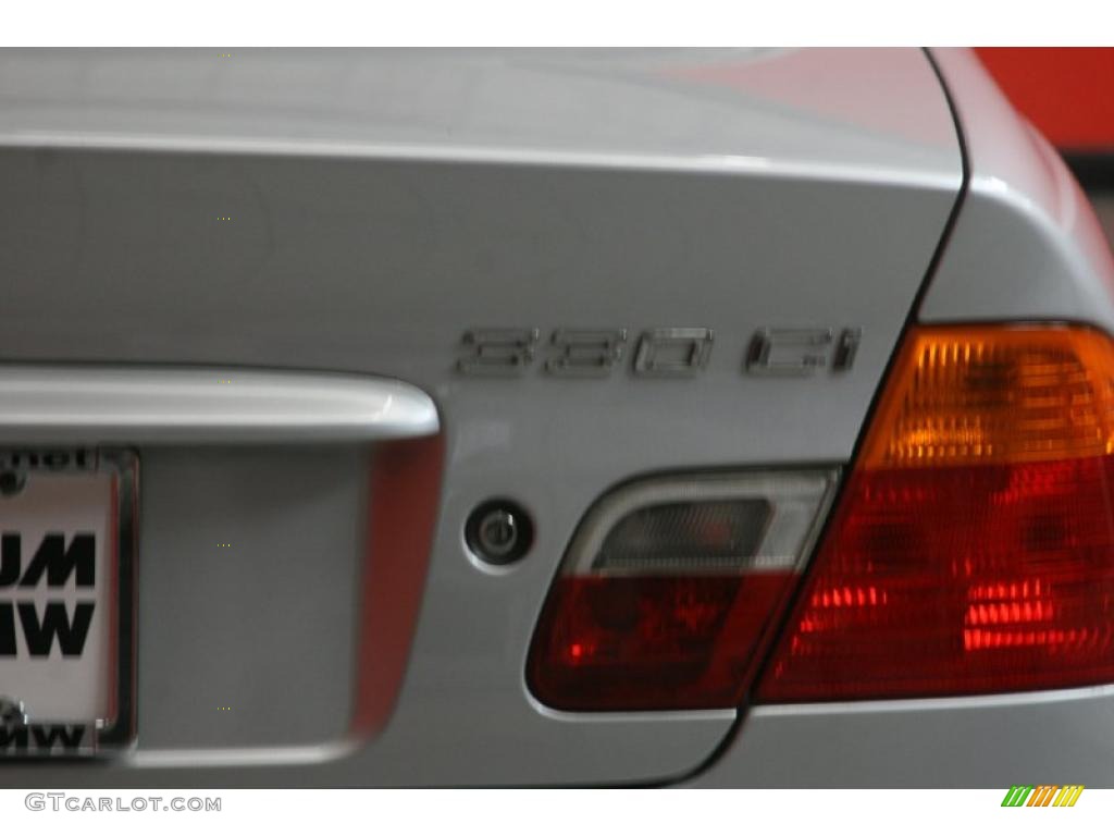 2002 3 Series 330i Coupe - Titanium Silver Metallic / Black photo #16
