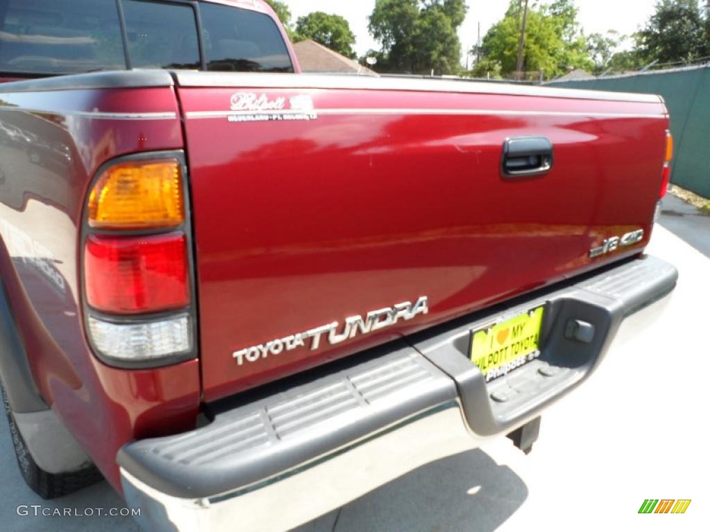 2001 Tundra SR5 TRD Extended Cab 4x4 - Sunfire Red Pearl / Gray photo #23