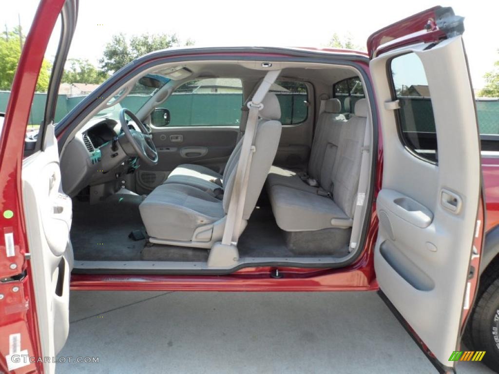 Gray Interior 2001 Toyota Tundra SR5 TRD Extended Cab 4x4 Photo #49475808