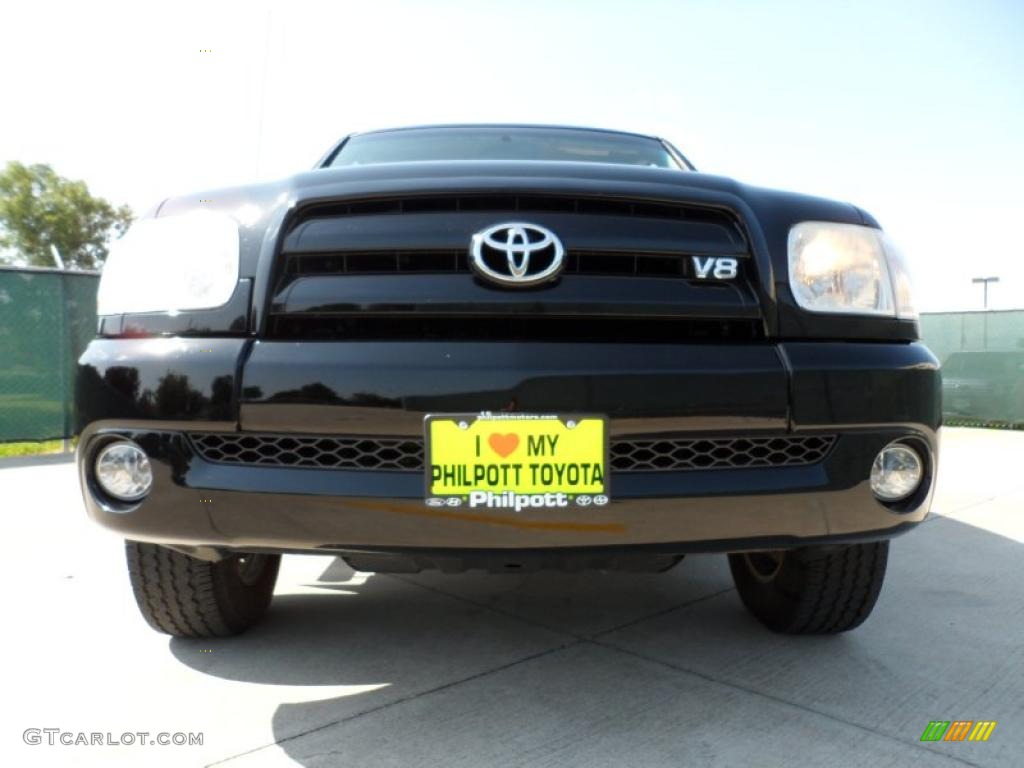 2006 Tundra Limited Double Cab - Black / Taupe photo #9