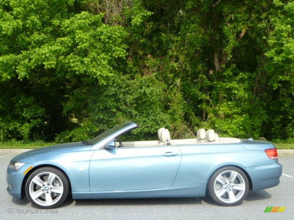 2008 3 Series 335i Convertible - Atlantic Blue Metallic / Cream Beige photo #17