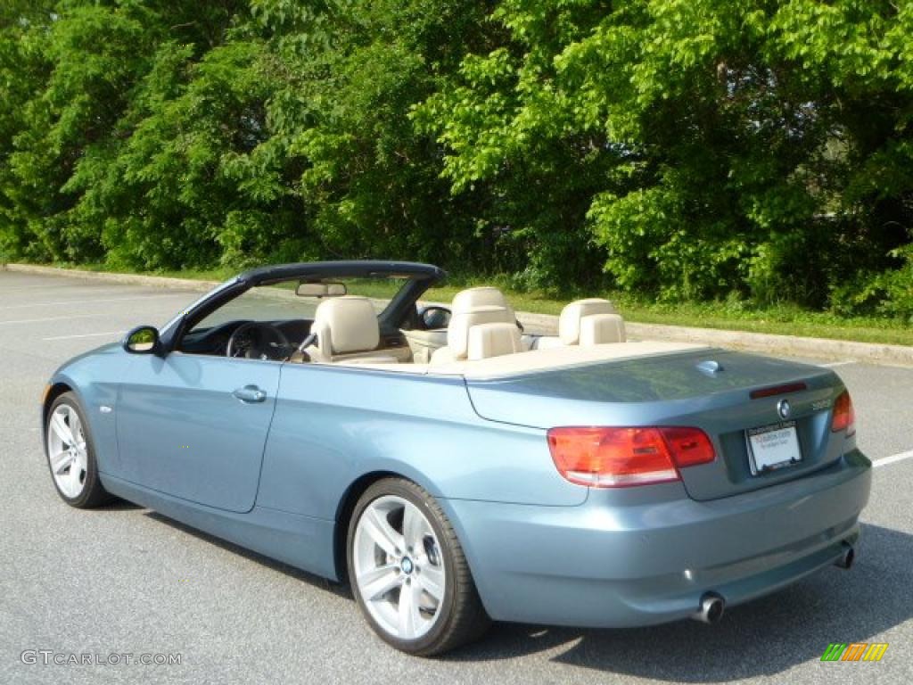 2008 3 Series 335i Convertible - Atlantic Blue Metallic / Cream Beige photo #18