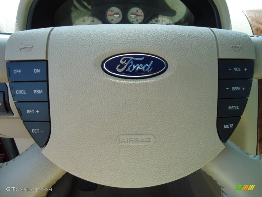 2005 Ford Freestyle Limited Pebble Steering Wheel Photo #49478463