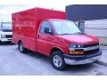 2005 Victory Red Chevrolet Express 3500 Cutaway Moving Van  photo #1