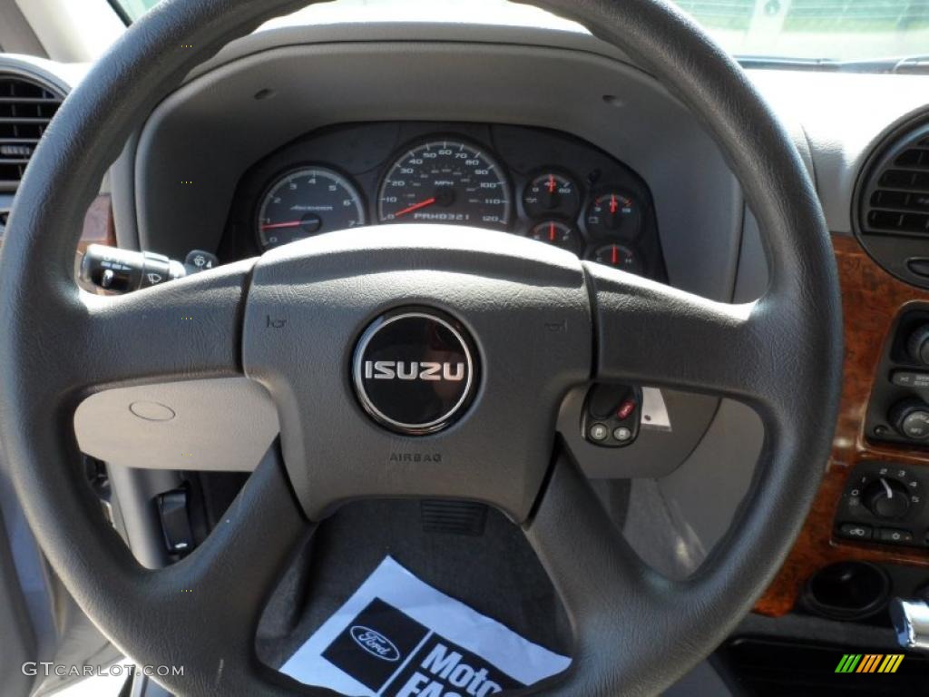 2006 Isuzu Ascender S Dark Gray/Light Gray Steering Wheel Photo #49479645