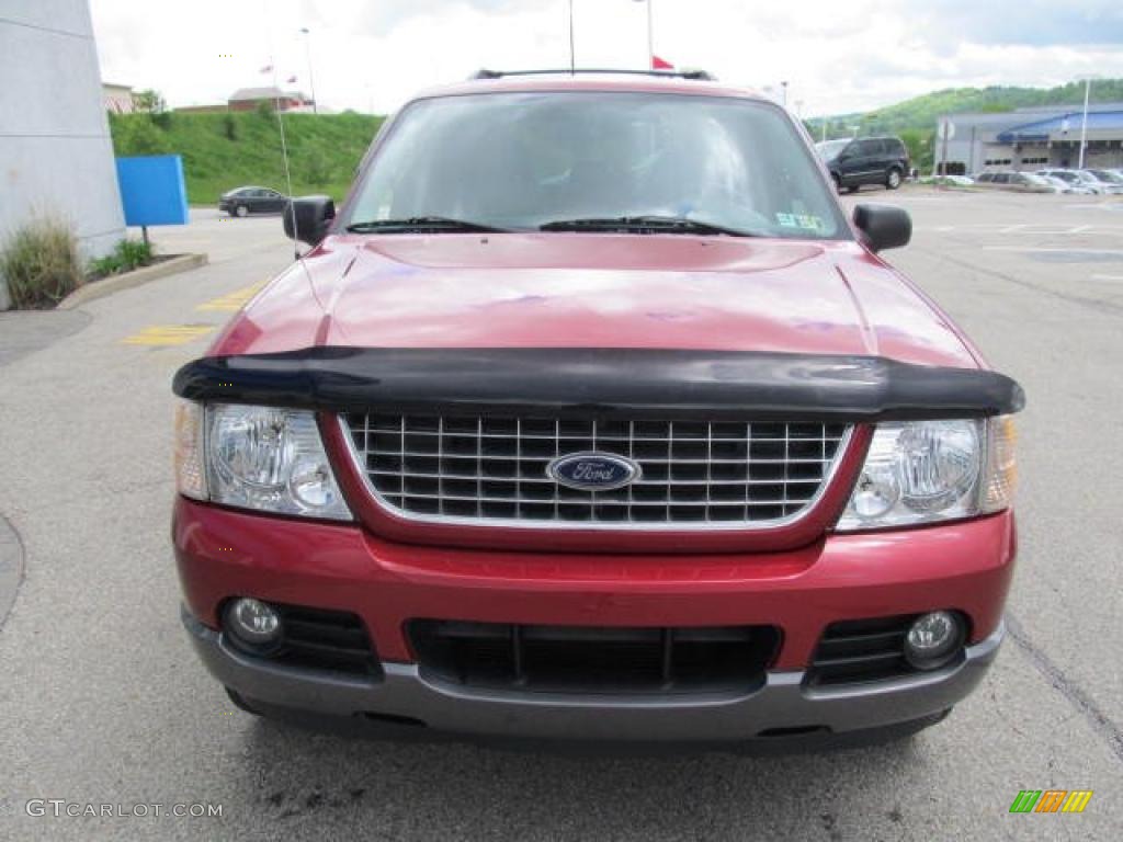 2003 Explorer XLT 4x4 - Redfire Metallic / Graphite Grey photo #9