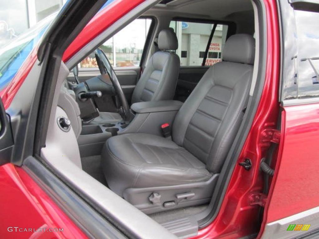 2003 Explorer XLT 4x4 - Redfire Metallic / Graphite Grey photo #13