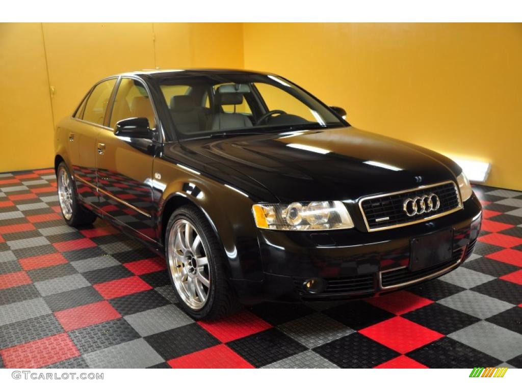 Brilliant Black 2004 Audi A4 1.8T quattro Sedan Exterior Photo #49480869