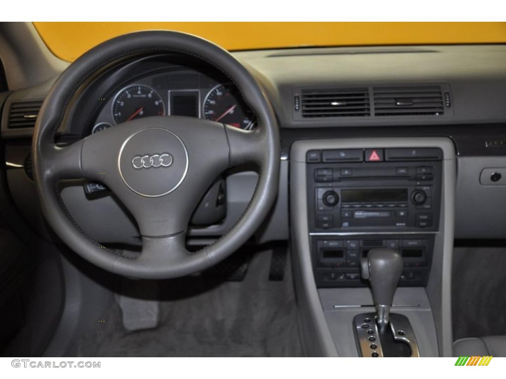 2004 Audi A4 1.8T quattro Sedan Grey Dashboard Photo #49480944