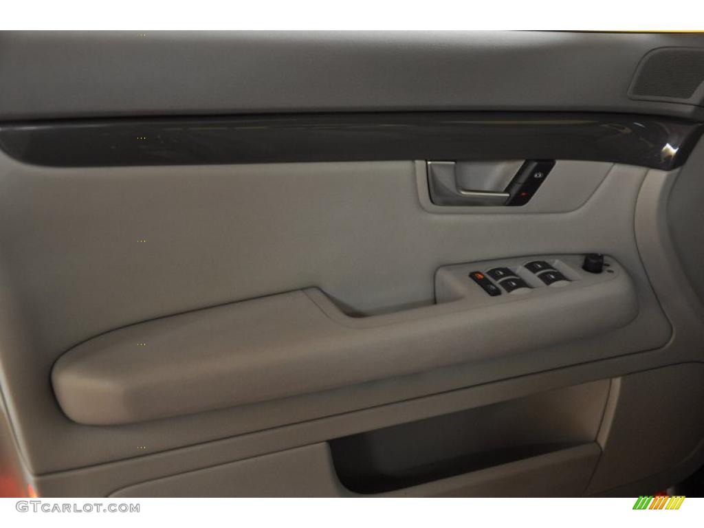 2004 Audi A4 1.8T quattro Sedan Grey Door Panel Photo #49481022
