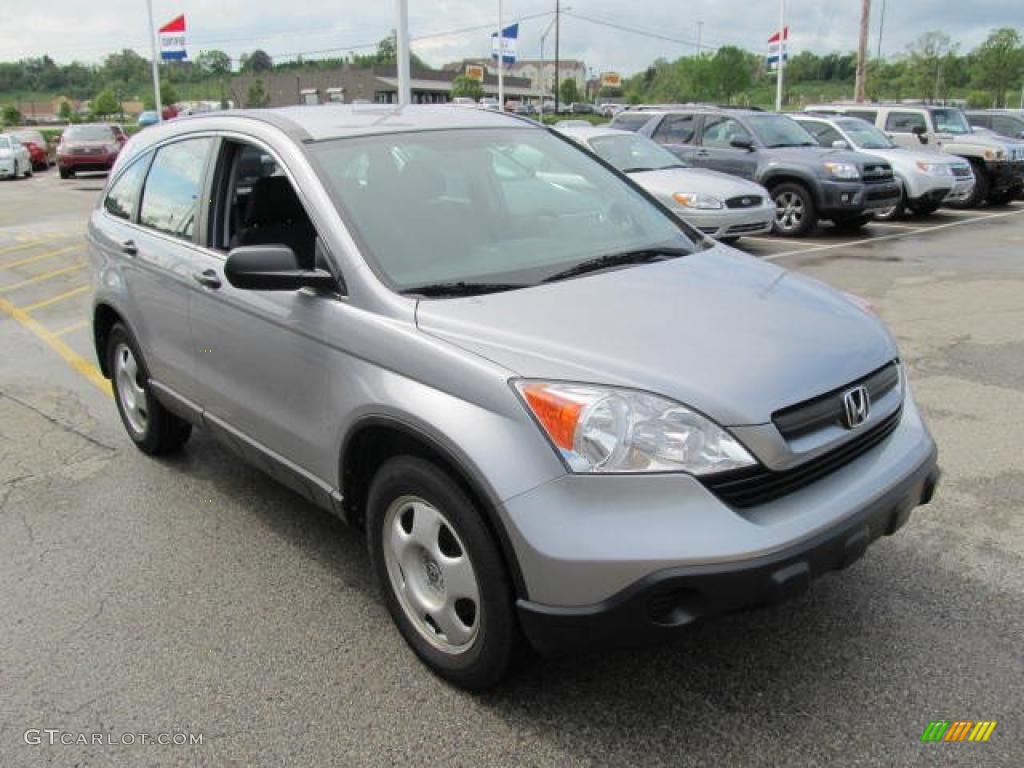 2008 CR-V LX 4WD - Whistler Silver Metallic / Black photo #7