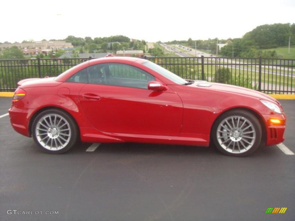 Mars Red 2008 Mercedes-Benz SLK 55 AMG Roadster Exterior Photo #49482435