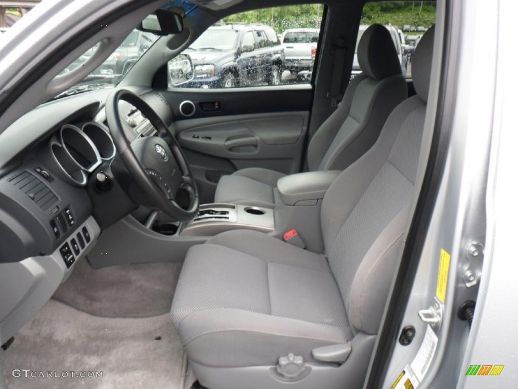 Graphite Gray Interior 2009 Toyota Tacoma V6 TRD Sport Double Cab 4x4 Photo #49482879