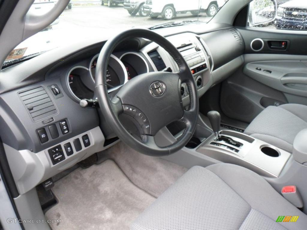 Graphite Gray Interior 2009 Toyota Tacoma V6 TRD Sport Double Cab 4x4 Photo #49482891