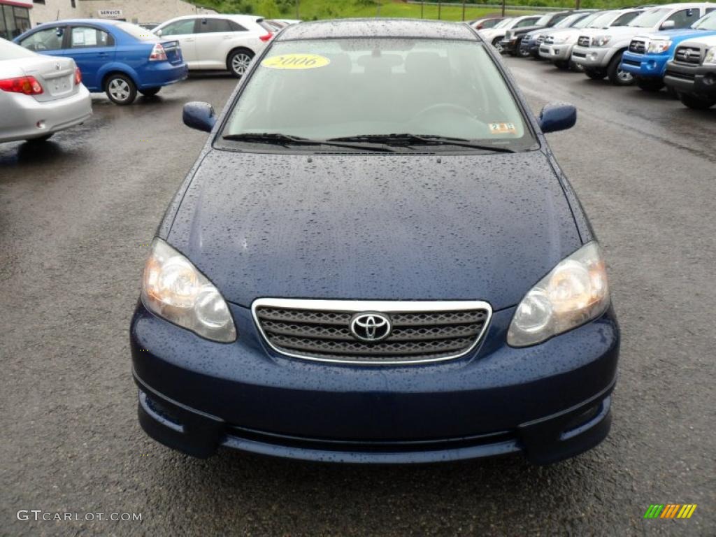2006 Corolla S - Indigo Ink Pearl / Dark Charcoal photo #2