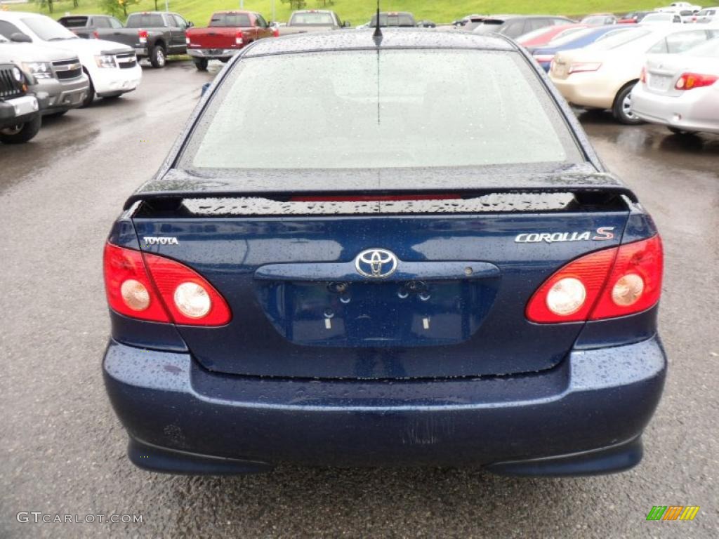 2006 Corolla S - Indigo Ink Pearl / Dark Charcoal photo #6