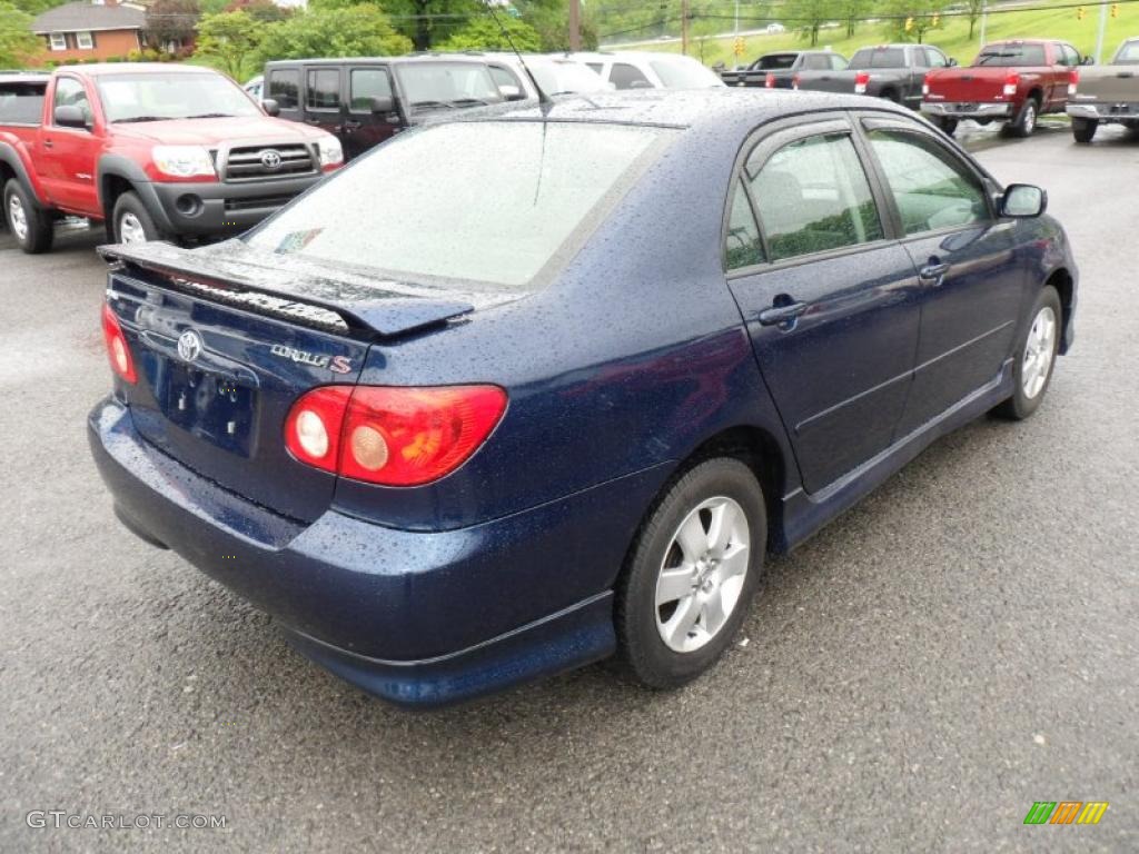 2006 Corolla S - Indigo Ink Pearl / Dark Charcoal photo #7